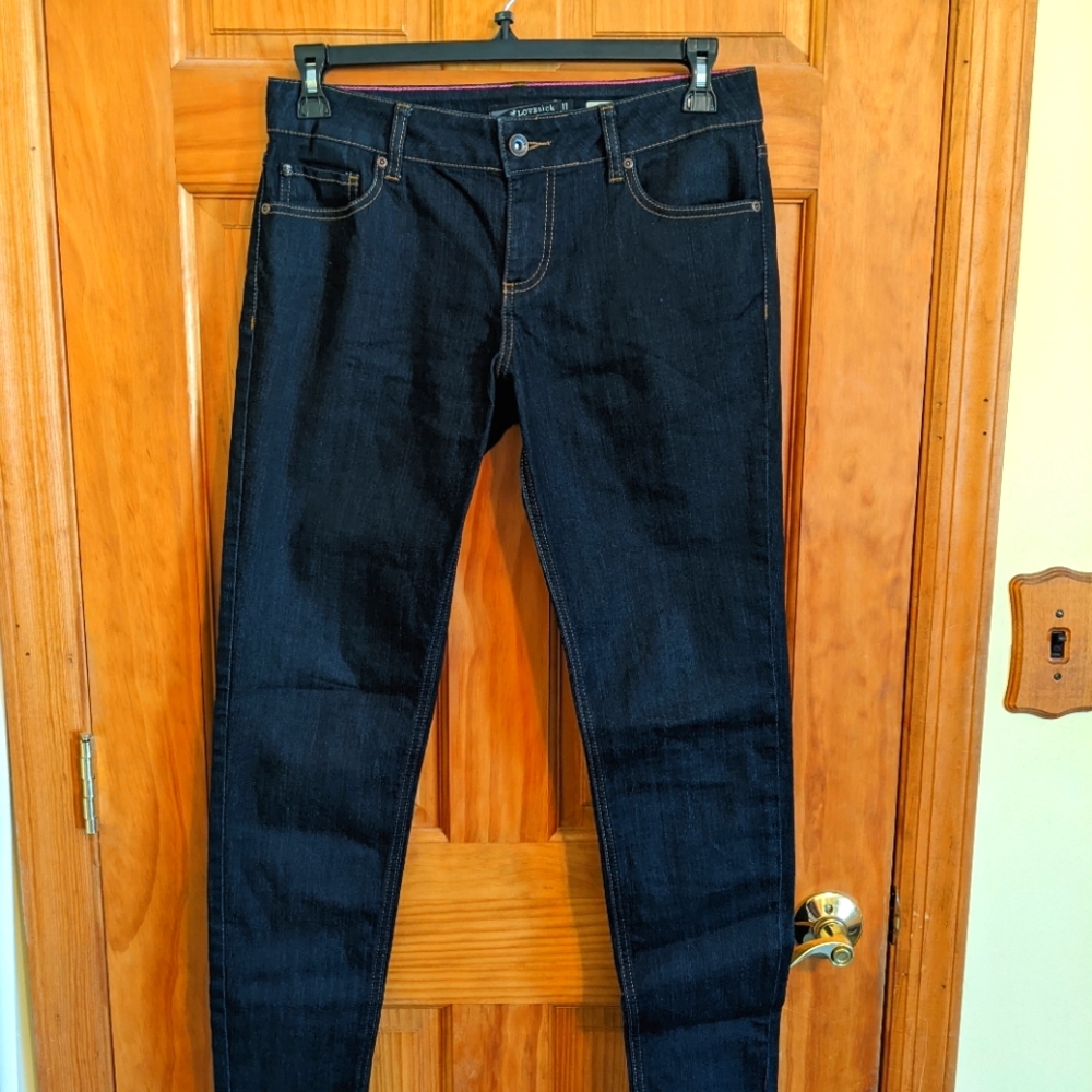 Lovesick dark wash skinny jeans